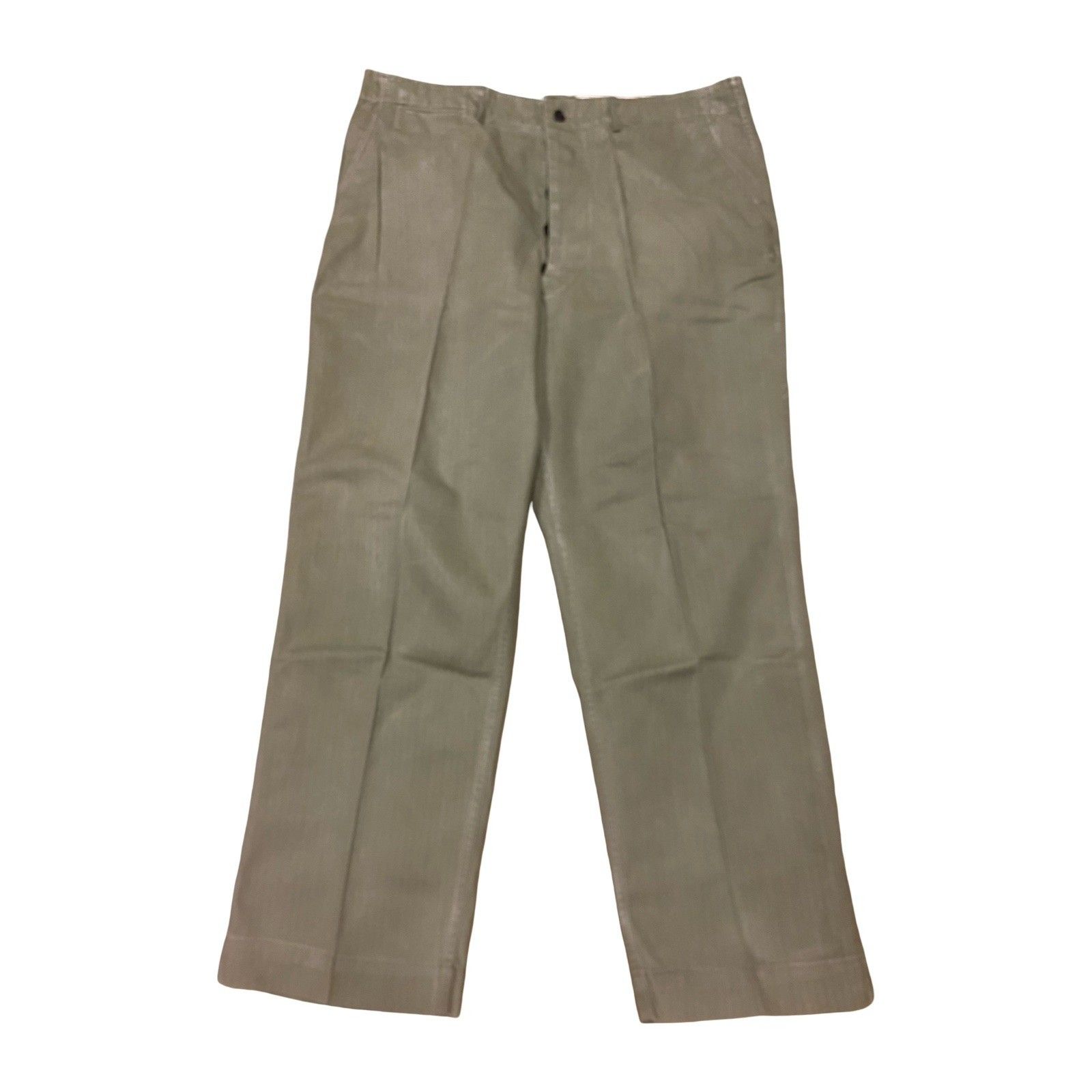 Vintage Us Army Hbt 13 Star Button Herringbone Twill Utility Pants 40x31